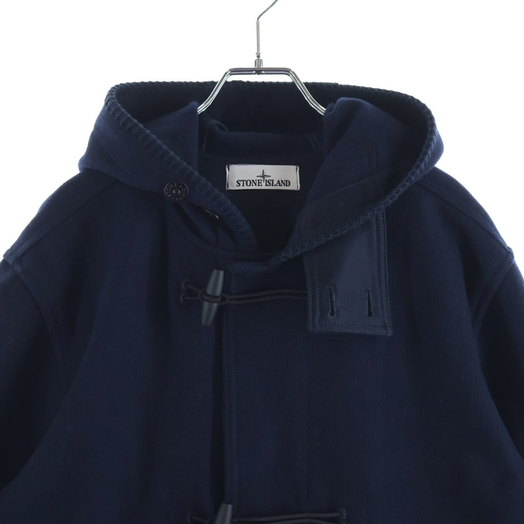 STONE ISLAND(ストーンアイランド) 23AW PANNO SPECIALE パンノ スペチアーレ コンパスロゴパッチ ウール ダッフルコート ネイビー 791542930