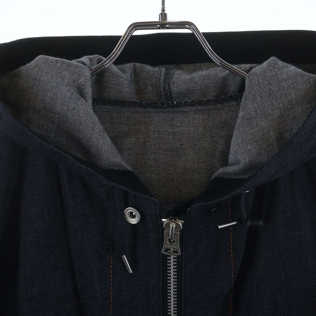 Sacai(サカイ) 25SS DENIM HOODIE フーデット デニムジャケット インディゴ 25-03646M