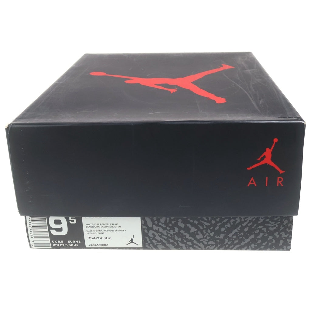 NIKE(ナイキ) AIR JORDAN 3 RETRO エアジョーダン3 レトロ トゥルー ブルー ハイカットスニーカー ホワイト/ブルー US9.5/27.5cm 854262-106