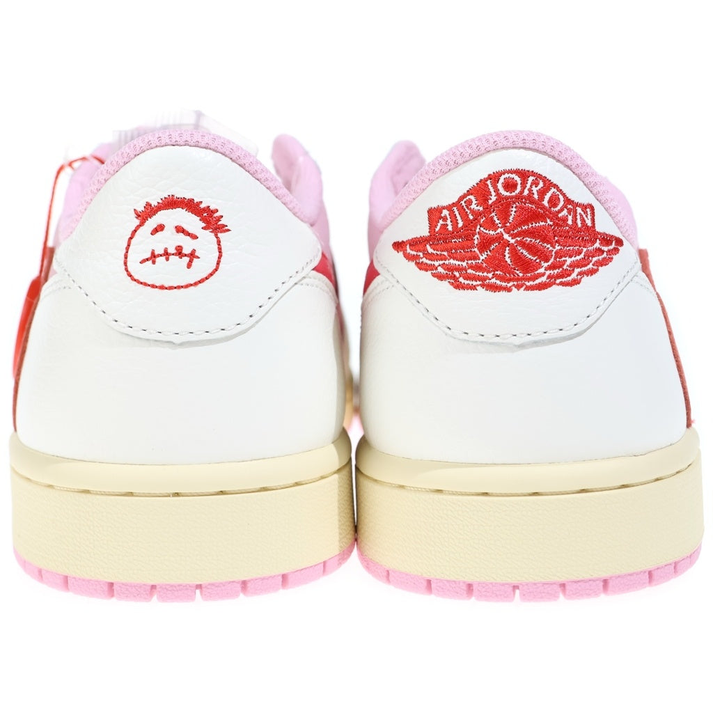 NIKE(ナイキ) ×TRAVIS SCOTT AIR JORDAN 1 RETRO LOW OG SP トラヴィススコット エアジョーダン1 レトロ ロウカットスニーカー ピンク/ホワイト US10/28cm IQ7604-101