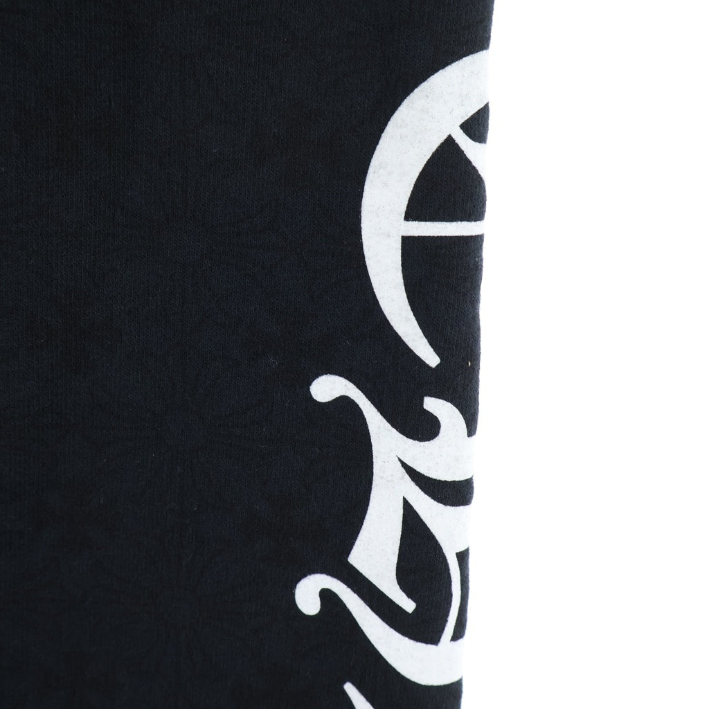 CHROME HEARTS(クロムハーツ) CH PLUS SIDE LOGO SWEAT PANTS 総柄 サイドロゴ スウェット ホースシュー プリント ロングパンツ ブラック