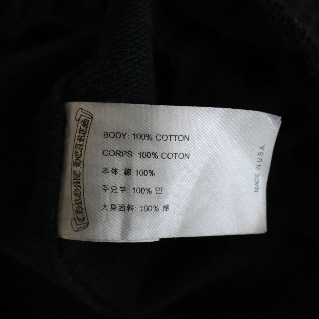 CHROME HEARTS(クロムハーツ) CH PLUS SIDE LOGO SWEAT PANTS 総柄 サイドロゴ スウェット ホースシュー プリント ロングパンツ ブラック
