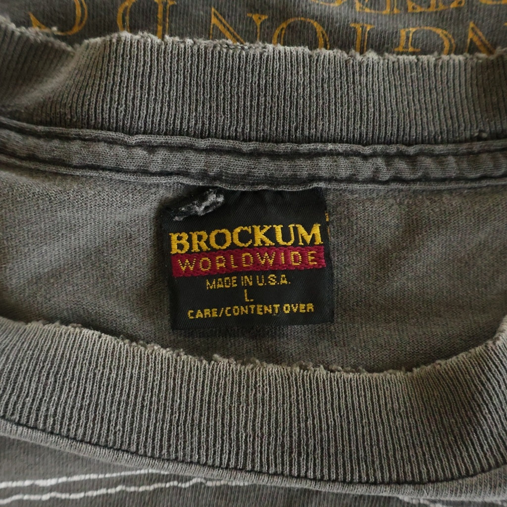 VINTAGE(ヴィンテージ) 90S VINTAGE THE TRAGICALLY HIP BROCKUM ヴィンテージ ザ トラジカリー ヒップ クルーネック半袖Tシャツ カットソー グレー
