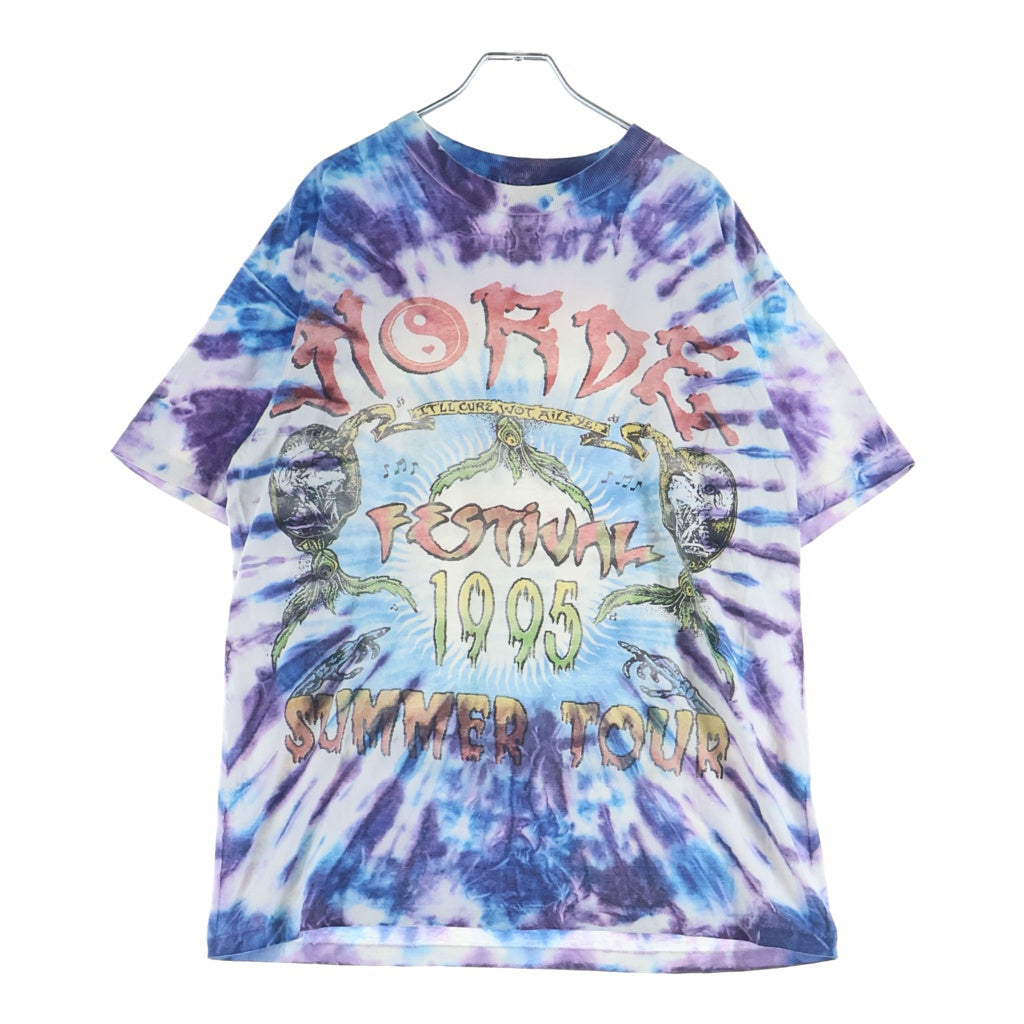VINTAGE(ヴィンテージ) 90S VINTAGE 1995 HORDE FESTIVAL TOUR TEE ヴィンテージ クルーネック半袖Tシャツ カットソー タイダイ柄 マルチカラー