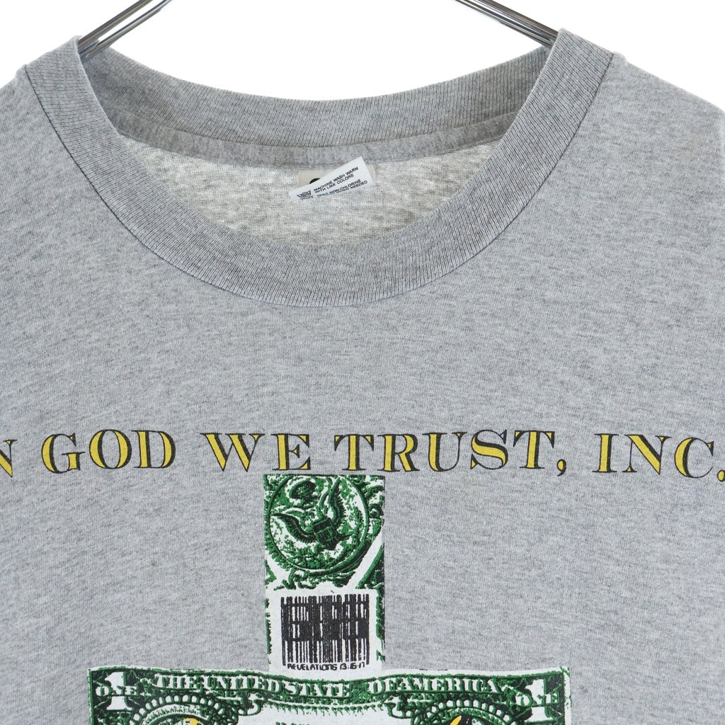VINTAGE(ヴィンテージ) 80S VINTAGE DEAD KENNEDYS IN GOD WE TRUST INC ヴィンテージ デッド ケネディーズ インゴッドウィー トラスト クルーネック半袖Tシャツ カットソー グレー