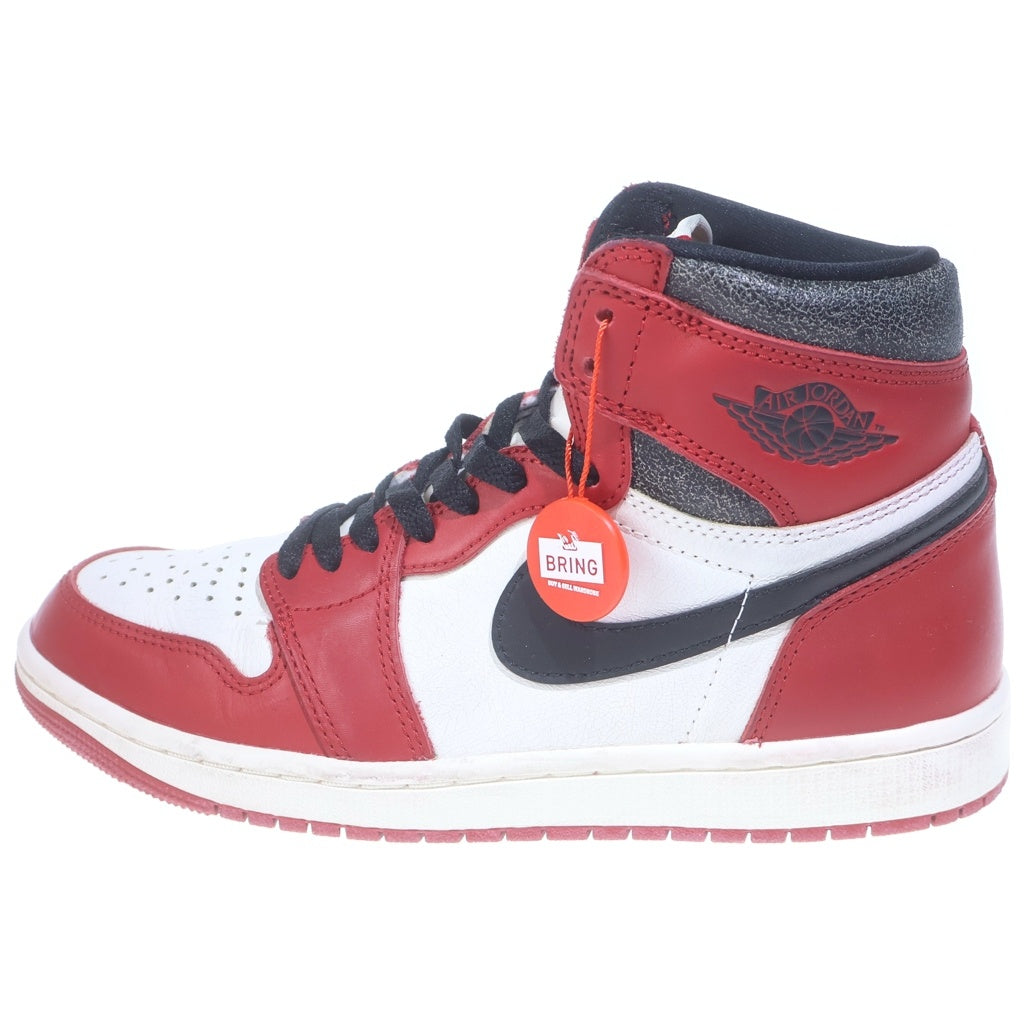 NIKE(ナイキ) AIR JORDAN 1 HIGH OG LOST&FOUND CHICAGO エアジョーダン1 ロストアンドファウンド シカゴ ハイカットスニーカー ホワイト/レッド US7.5/25.5cm DZ5485-612