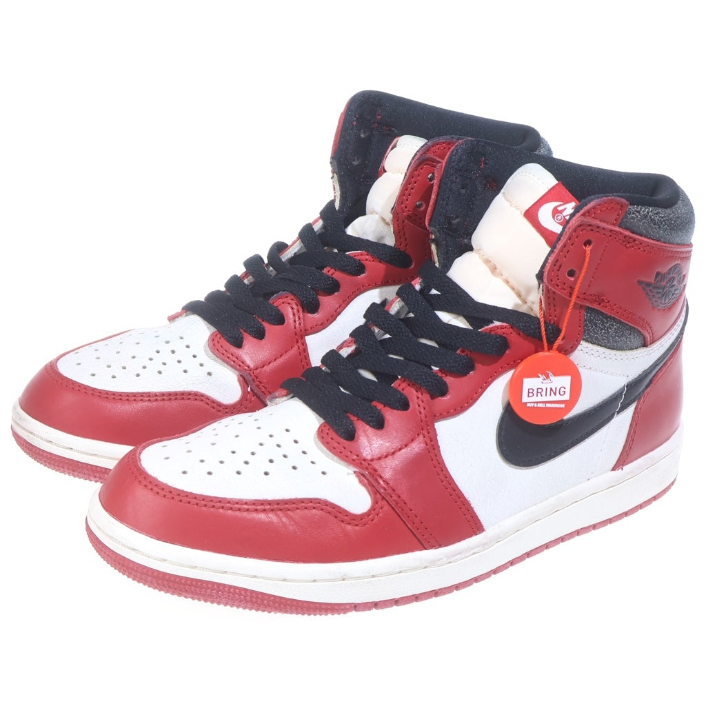 NIKE(ナイキ) AIR JORDAN 1 HIGH OG LOST&FOUND CHICAGO エアジョーダン1 ロストアンドファウンド シカゴ ハイカットスニーカー ホワイト/レッド US7.5/25.5cm DZ5485-612