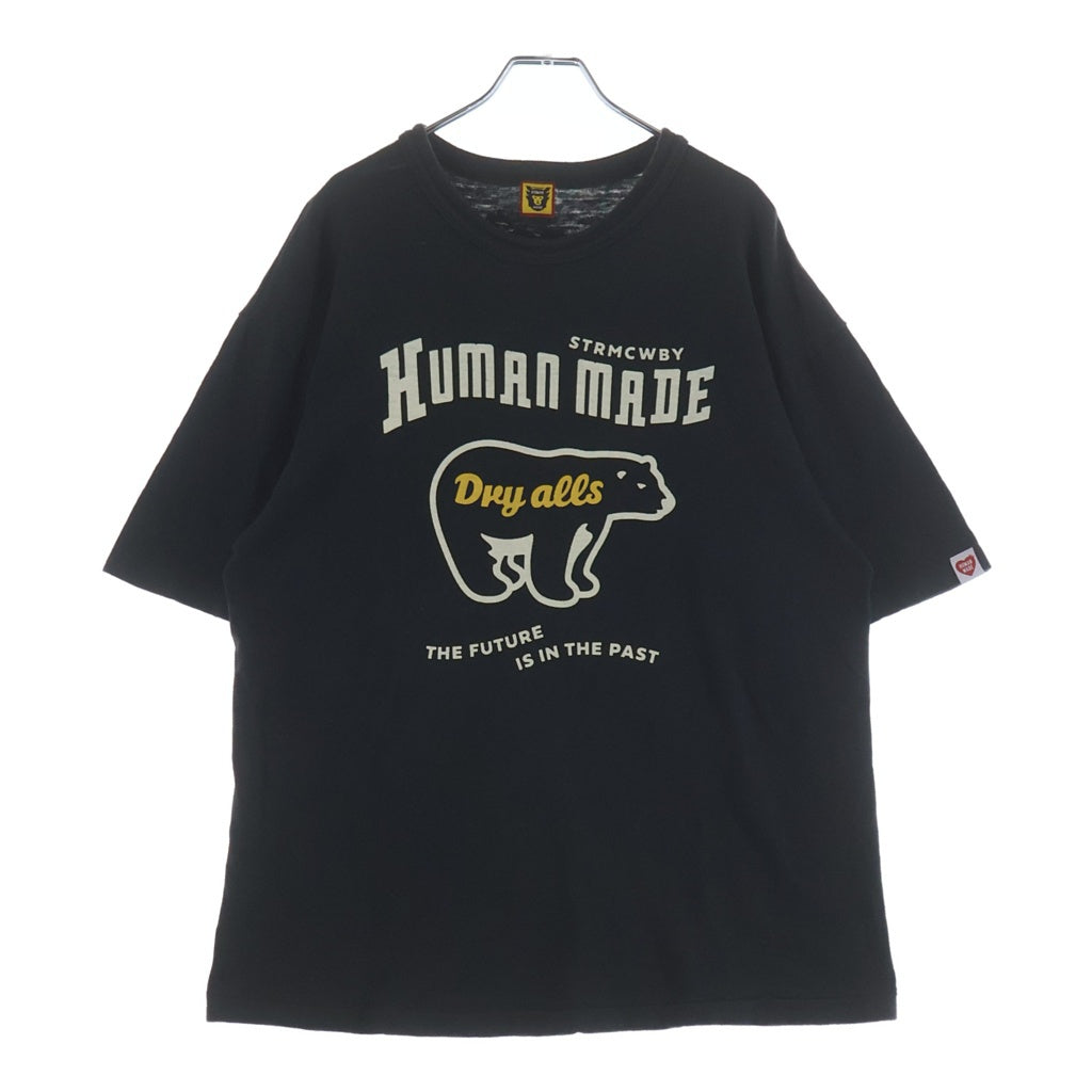 HUMAN MADE(ヒューマンメイド) 23AW GRAPHIC T-SHIRT グラフィック シロクマ コットン クルーネック カットソー 半袖 ブラック HM26TE007]