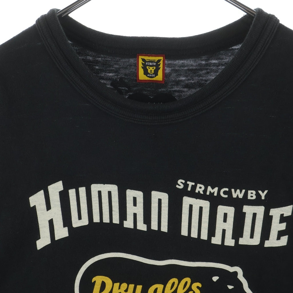 HUMAN MADE(ヒューマンメイド) 23AW GRAPHIC T-SHIRT グラフィック シロクマ コットン クルーネック カットソー 半袖 ブラック HM26TE007]