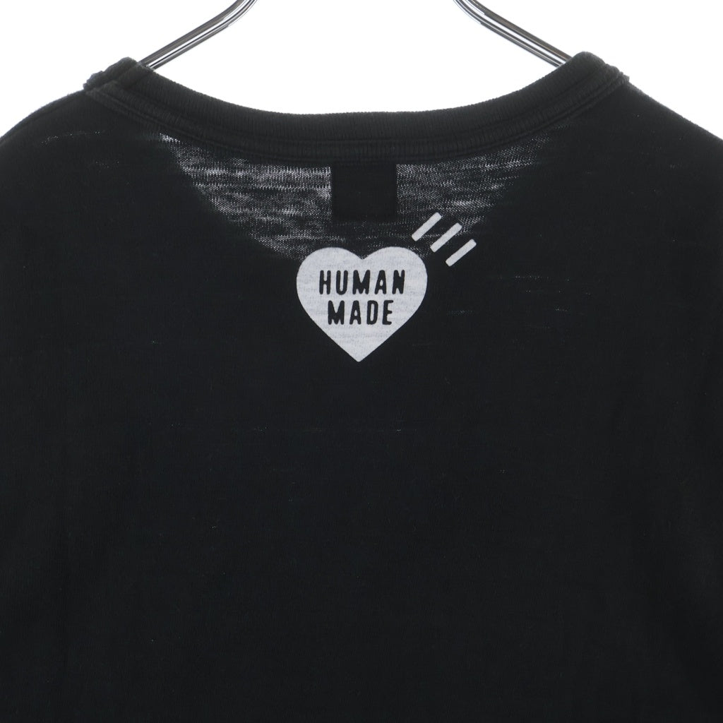 HUMAN MADE(ヒューマンメイド) 23AW GRAPHIC T-SHIRT グラフィック シロクマ コットン クルーネック カットソー 半袖 ブラック HM26TE007]
