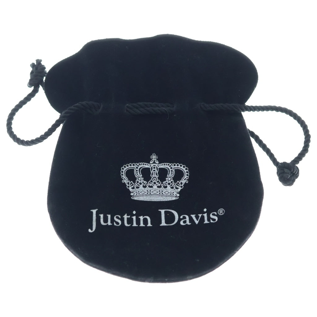Justin Davis(ジャスティンデイヴィス) GATSBY A ギャツビー ピンク ジルコニア クラウンモチーフ ペンダントトップ シルバー/レッド SPJ170A