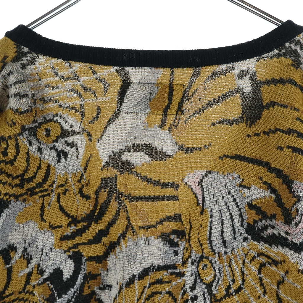WACKO MARIA(ワコマリア) 23SS ×TIM LEHI JACQUARD CARDIGAN ティムリーハイ ジャガード ニットカーディガン ブラウン 23SS-WMK-KN18