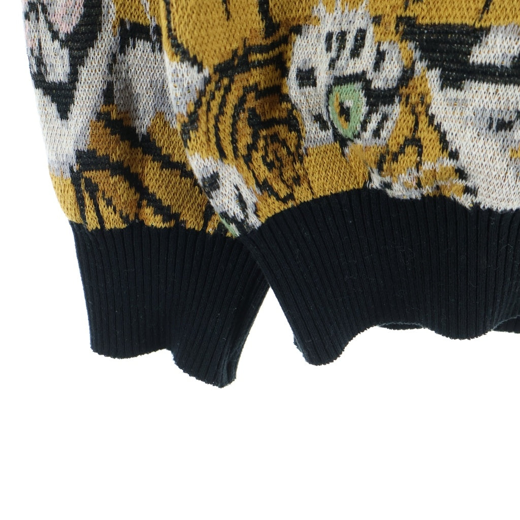 WACKO MARIA(ワコマリア) 23SS ×TIM LEHI JACQUARD CARDIGAN ティムリーハイ ジャガード ニットカーディガン ブラウン 23SS-WMK-KN18