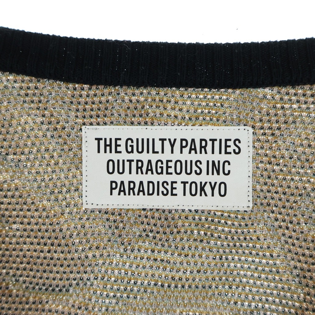 WACKO MARIA(ワコマリア) 23SS ×TIM LEHI JACQUARD CARDIGAN ティムリーハイ ジャガード ニットカーディガン ブラウン 23SS-WMK-KN18