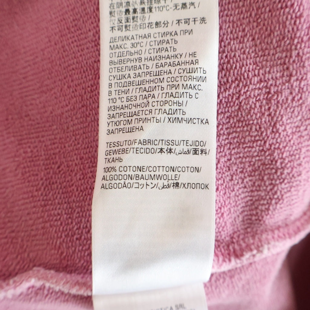 BALENCIAGA(バレンシアガ) 23AW PARIS MOON HOODIE パリスムーン フロントプリント ダメージ加工 スウェットプルオーバーパーカー フーディー ピンク 744462