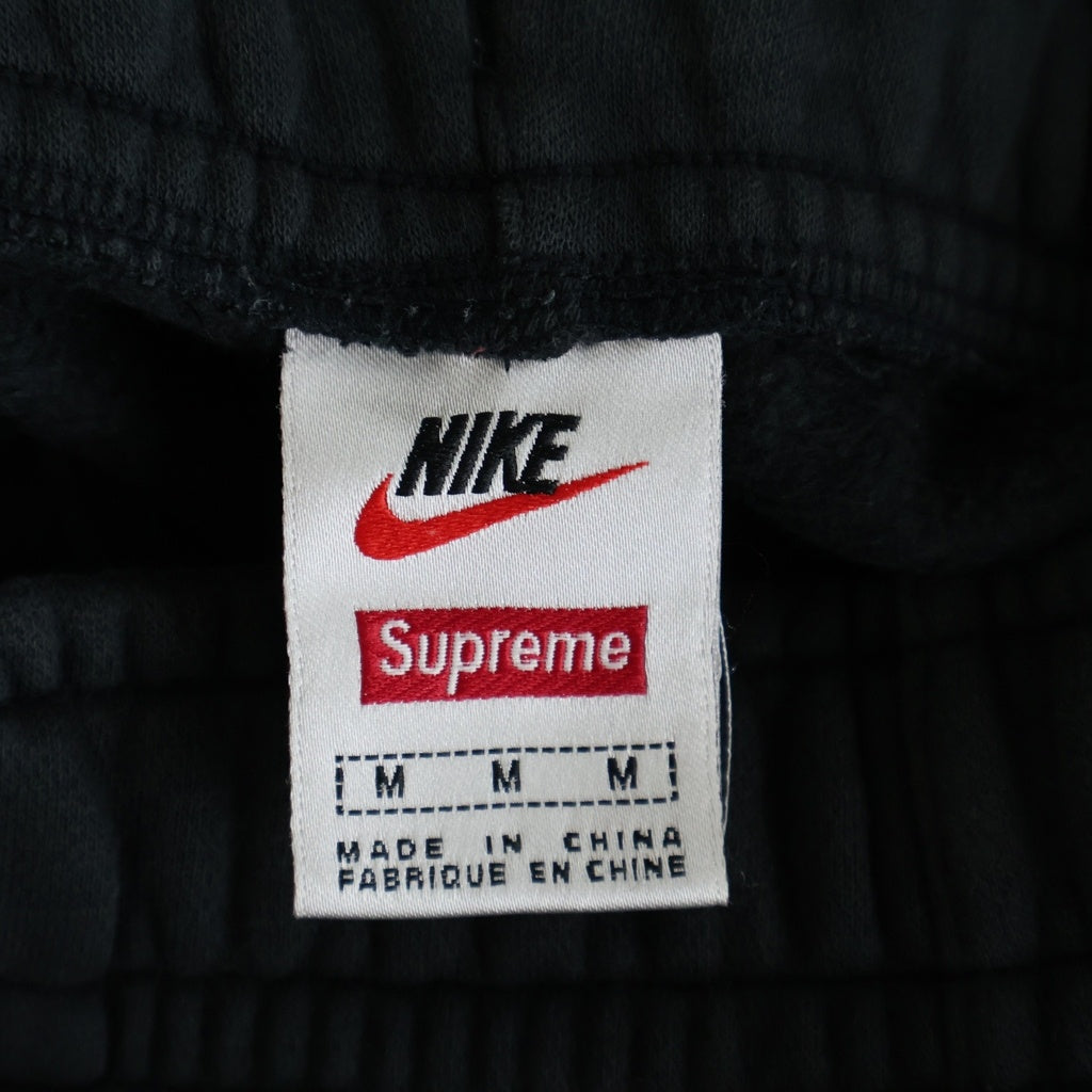 SUPREME(シュプリーム) 18AW ×NIKE Sweat Pant ナイキ ロゴワッペン スウェットパンツ ブラック BQ3768-010