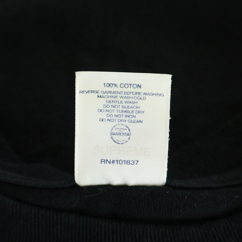 SUPREME(シュプリーム) 19SS ×Swarovski 25th Anniversary Box Logo Tee スワロフスキー 25周年記念 ボックスロゴTシャツ 半袖クルーネックカットソー ブラック