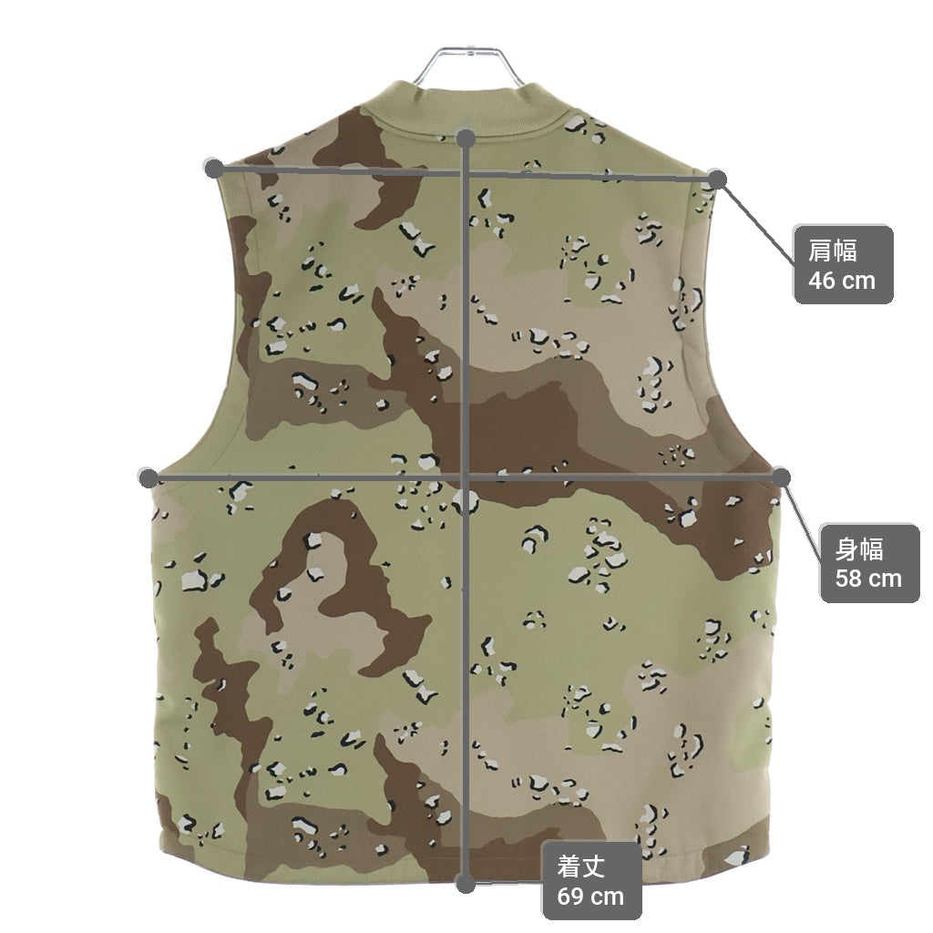 SUPREME(シュプリーム) 22AW Windstopper Work Vest Chocolate Chip Camo ウィンドストッパー チョコレートチップカモ ワークベスト カーキ