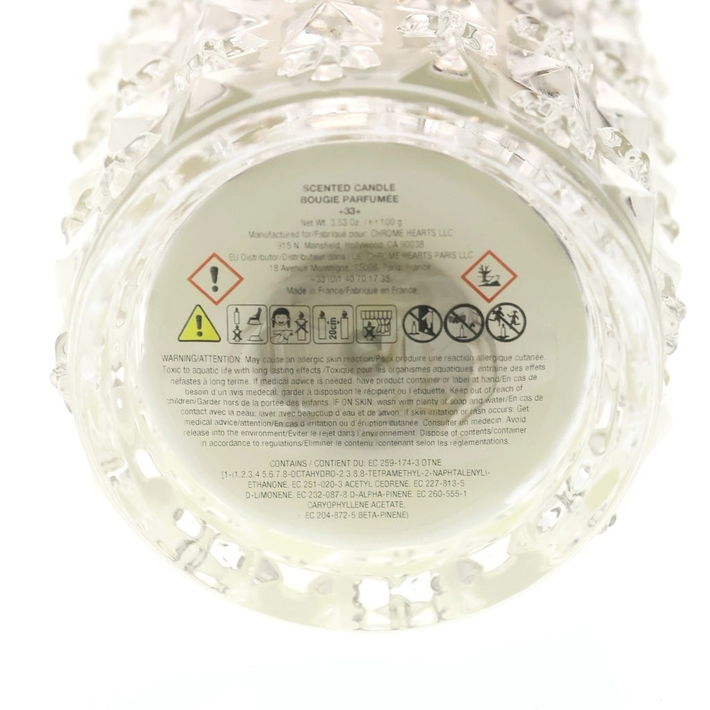 CHROME HEARTS(クロムハーツ) SCENTED CANDLE BOUGIE PARFUMEE CHプラスロゴ センティッド ブジー パルフュメ キャンドル クリア