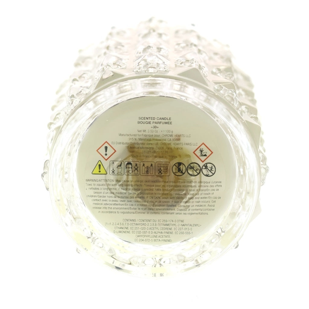 CHROME HEARTS(クロムハーツ) SCENTED CANDLE BOUGIE PARFUMEE CHプラスロゴ センティッド ブジー パルフュメ キャンドル クリア ■