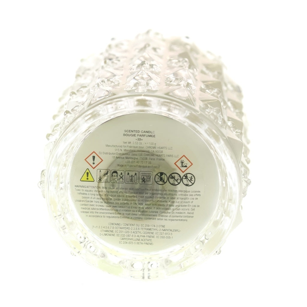 CHROME HEARTS(クロムハーツ) SCENTED CANDLE BOUGIE PARFUMEE CHプラスロゴ センティッド ブジー パルフュメ キャンドル クリア ■