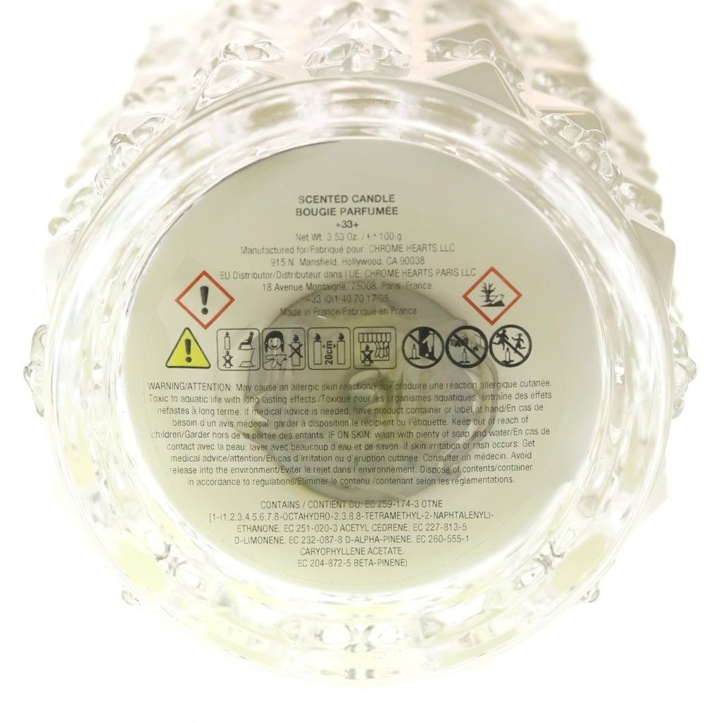 CHROME HEARTS(クロムハーツ) SCENTED CANDLE BOUGIE PARFUMEE CHプラスロゴ センティッド ブジー パルフュメ キャンドル クリア