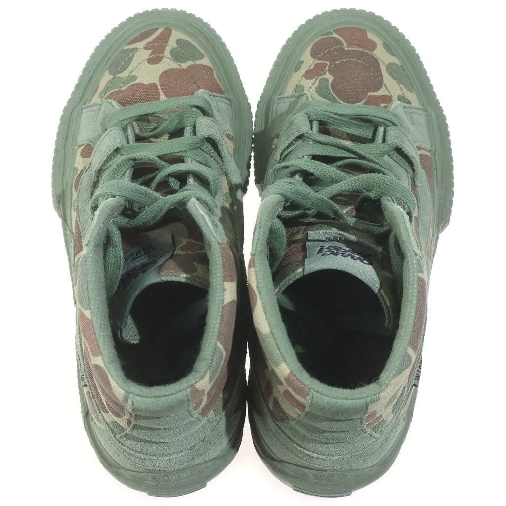 VANS(ヴァンズ) ×WTAPS ×OAMC SK8-HI GL LUG DUCK CAMO ダブルタップス オーエーエムシー ダック カモフラ ハイカットスニーカー カーキ US9.5/27.5cm VN000MYGDP0