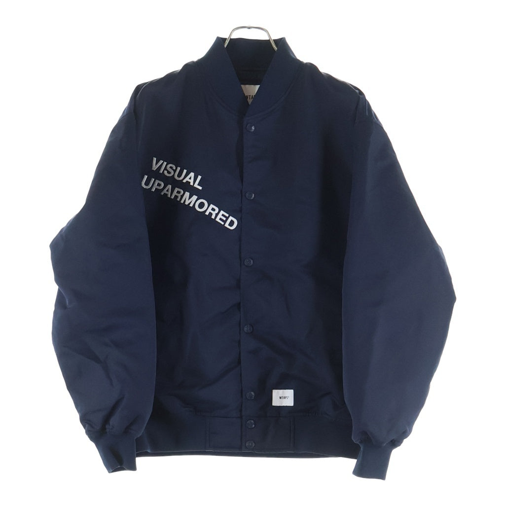 WTAPS(ダブルタップス) 26SS TEAM JACKET NYLON. TWILL ナイロン ツイル チーム ボンバージャケット ネイビー 261TQDT-JKM01