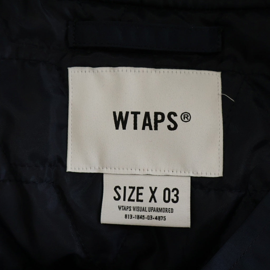 WTAPS(ダブルタップス) 26SS TEAM JACKET NYLON. TWILL ナイロン ツイル チーム ボンバージャケット ネイビー 261TQDT-JKM01