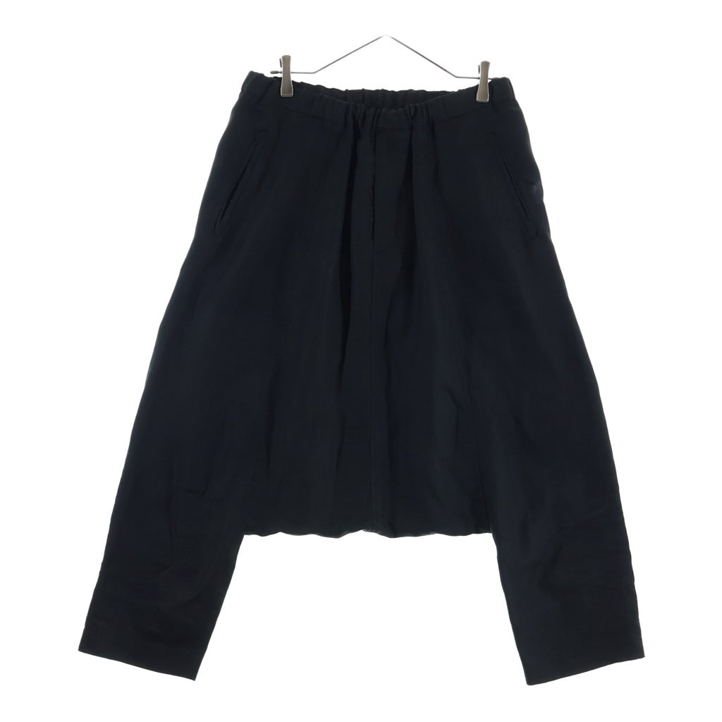 BLACK COMME des GARCONS(ブラックコムデギャルソン) 22SS AD2021 サルエルパンツ ゴムウエスト ブラック 1I-P015