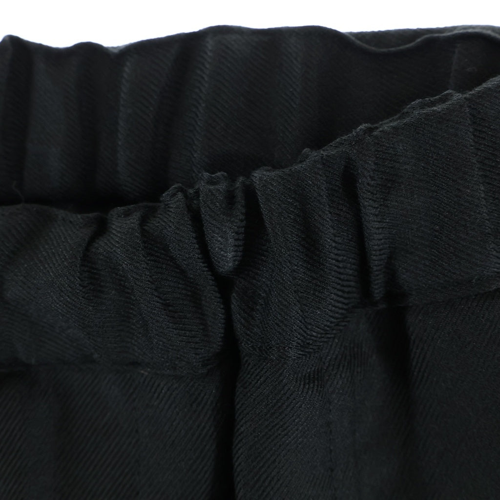 BLACK COMME des GARCONS(ブラックコムデギャルソン) 22SS AD2021 サルエルパンツ ゴムウエスト ブラック 1I-P015