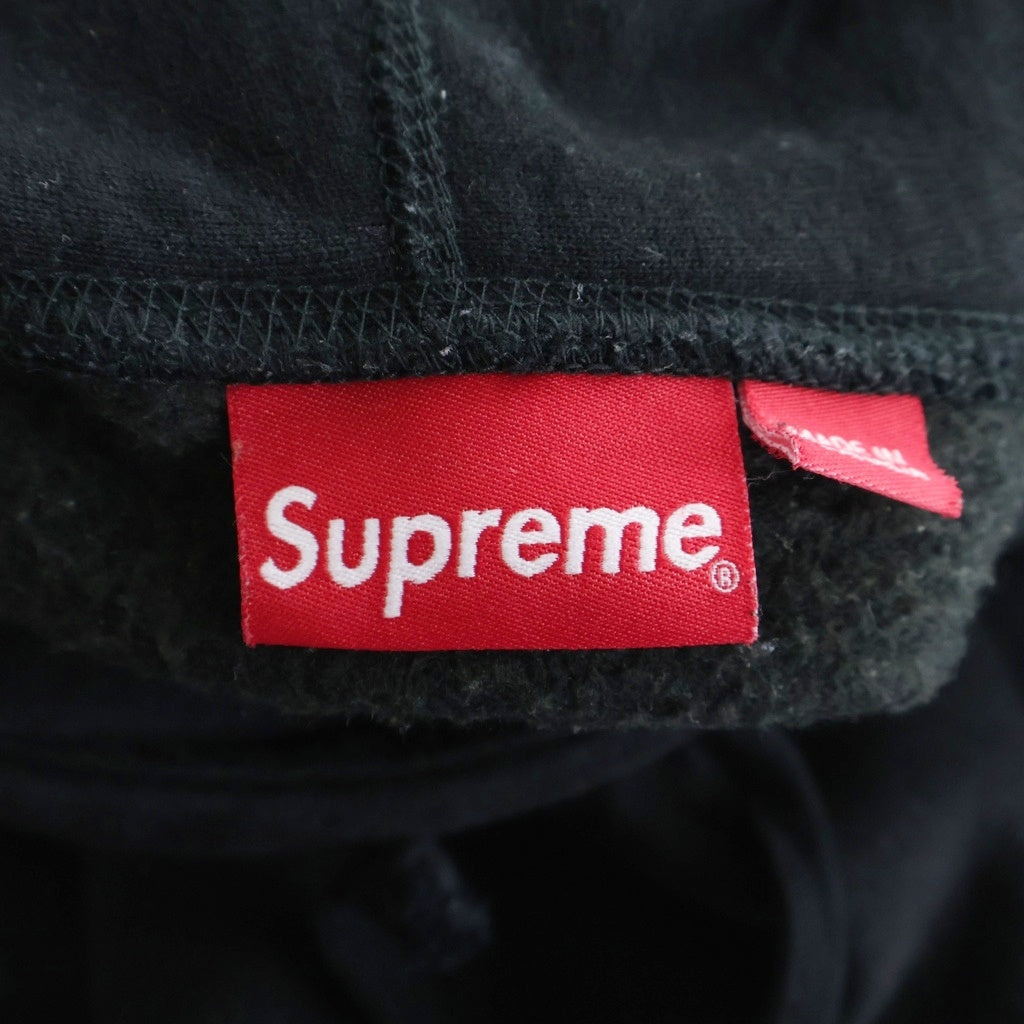 SUPREME(シュプリーム) 22SS Lace Hooded Sweatshirt レースロゴ スウェット プルオーバーパーカー フーディー ブラック