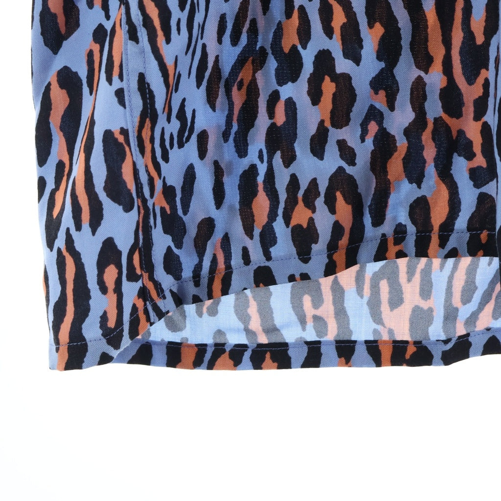 WACKO MARIA(ワコマリア) 25SS LEOPARD HAWAIIAN SHIRT オープンカラー レオパード ハワイアン 半袖シャツ ブルー