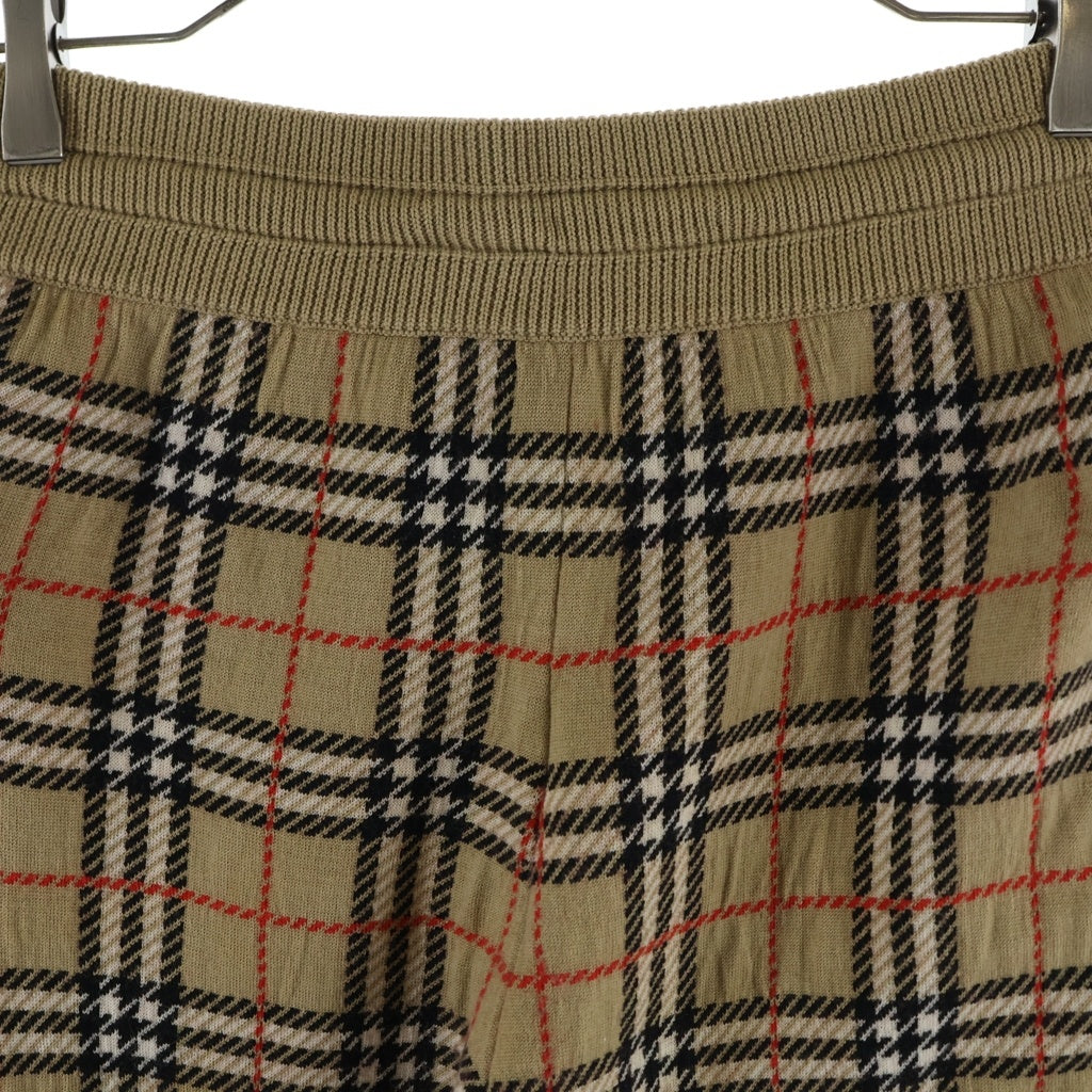 BURBERRY(バーバリー) ノヴァチェック ニットハーフパンツ ベージュ 8021341