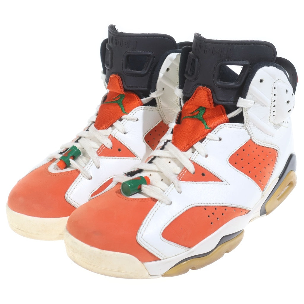 NIKE(ナイキ) AIR JORDAN 6 RETRO GATORADE エアジョーダン 6 レトロ ゲータレード ハイカットスニーカー ホワイト/オレンジ US9.5/27.5cm 384664-145