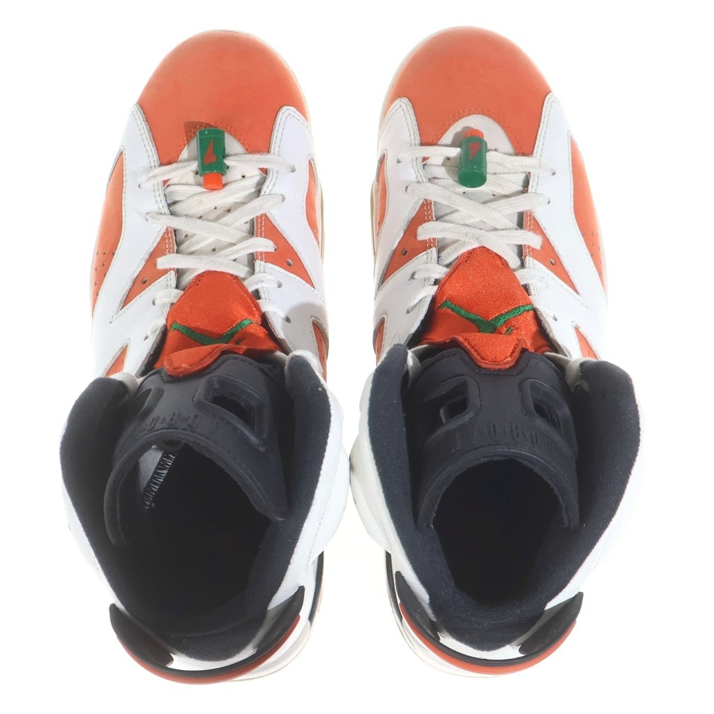 NIKE(ナイキ) AIR JORDAN 6 RETRO GATORADE エアジョーダン 6 レトロ ゲータレード ハイカットスニーカー ホワイト/オレンジ US9.5/27.5cm 384664-145
