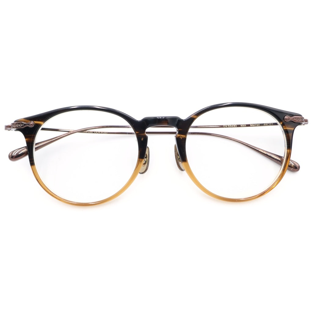 OLIVER PEOPLES(オリバーピープルズ) MARETT マレット ウェリントンフレーム サングラス メガネ ブラック/イエロー OV5343D