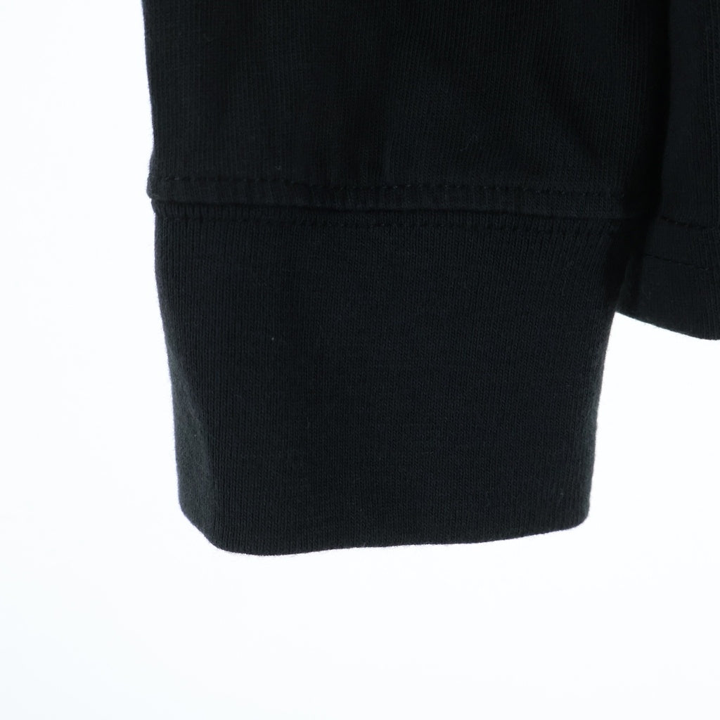 KITH(キス) ×CALVIN KLEIN カルバンクライン ロゴプリント クルーネック長袖Tシャツ ロングスリーブカットソー ブラック KH3840-100