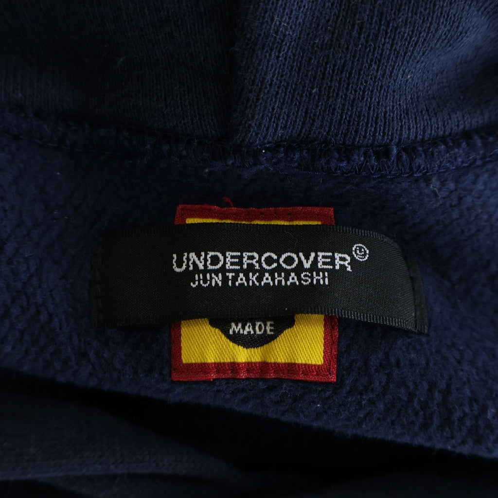 HUMAN MADE(ヒューマンメイド) ×UNDERCOVER LAST ORGY2 GDC PIZZA HOODIE アンダーカバー ラストオージー2 ピザフーディー プルオーバーフーデッドパーカー ネイビー HM23CS013