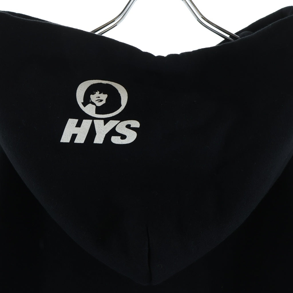 WIND AND SEA(ウィンダンシー) 20AW ×HYSTERIC GLAMOUR SEA HYS HOODIE ヒステリックグラマー ロゴプリント プルオーバーフーデッドパーカー ブラック 02203CF10