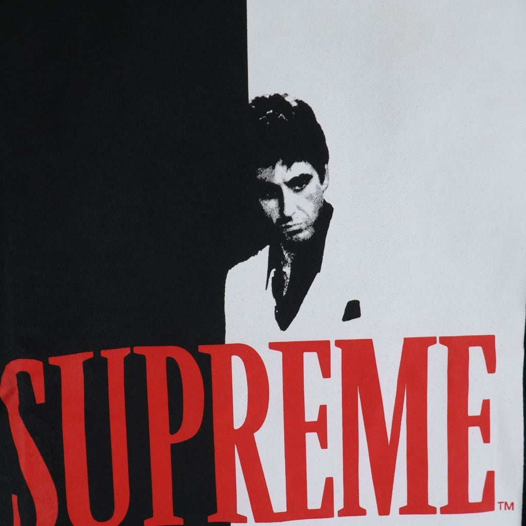 SUPREME(シュプリーム) 17AW Scarface Split Tee スカーフェイススプリット フリントプリントTシャツ 半袖クルーネックカットソー ブラック