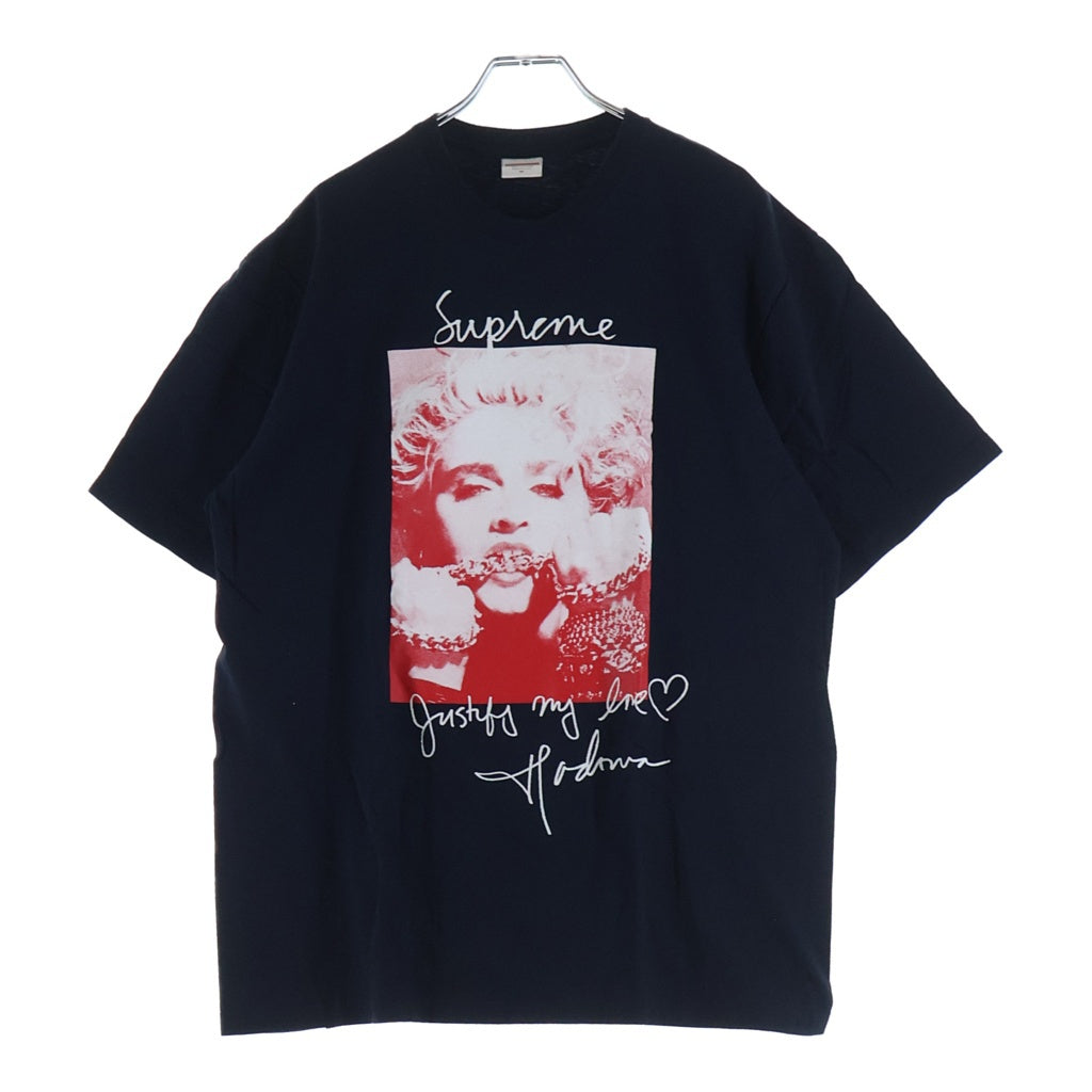 SUPREME(シュプリーム) 18AW Madonna Tee マドンナプリント クルーネック半袖Tシャツ カットソー ブラック