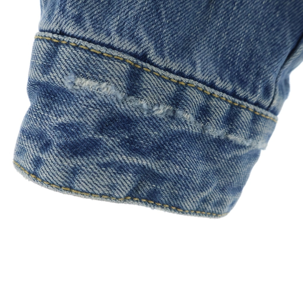 KITH(キス) 18SS LAIGHT DENIM JACKET HOSU BLUE ロゴプリント ライトデニムジャケット インディゴ KH-LDJSS18HBL