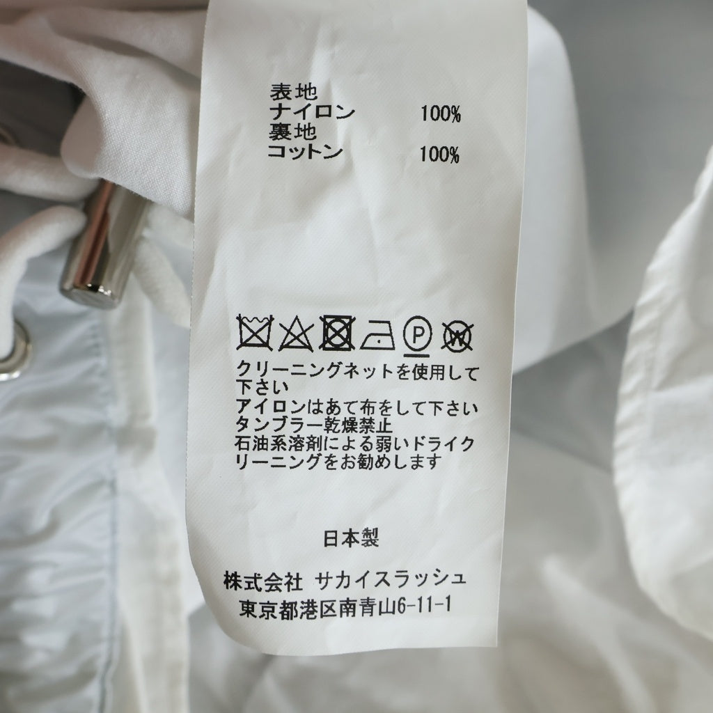 Sacai(サカイ) 19AW SPONGE SWEAT MA-1 HOODIE ドッキングナイロンシャツジャケット グレー 19-02048M