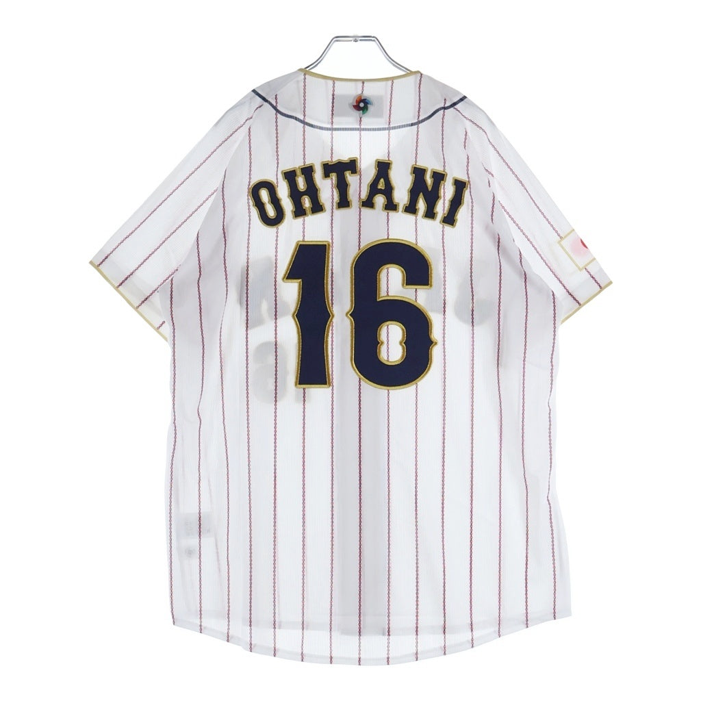 MIZUNO(ミズノ) 2023年 WBC 日本代表 大谷翔平 ロゴエンブロイダリー レプリカユニフォーム ホーム ベースボールシャツ ホワイト 12JCAU9028