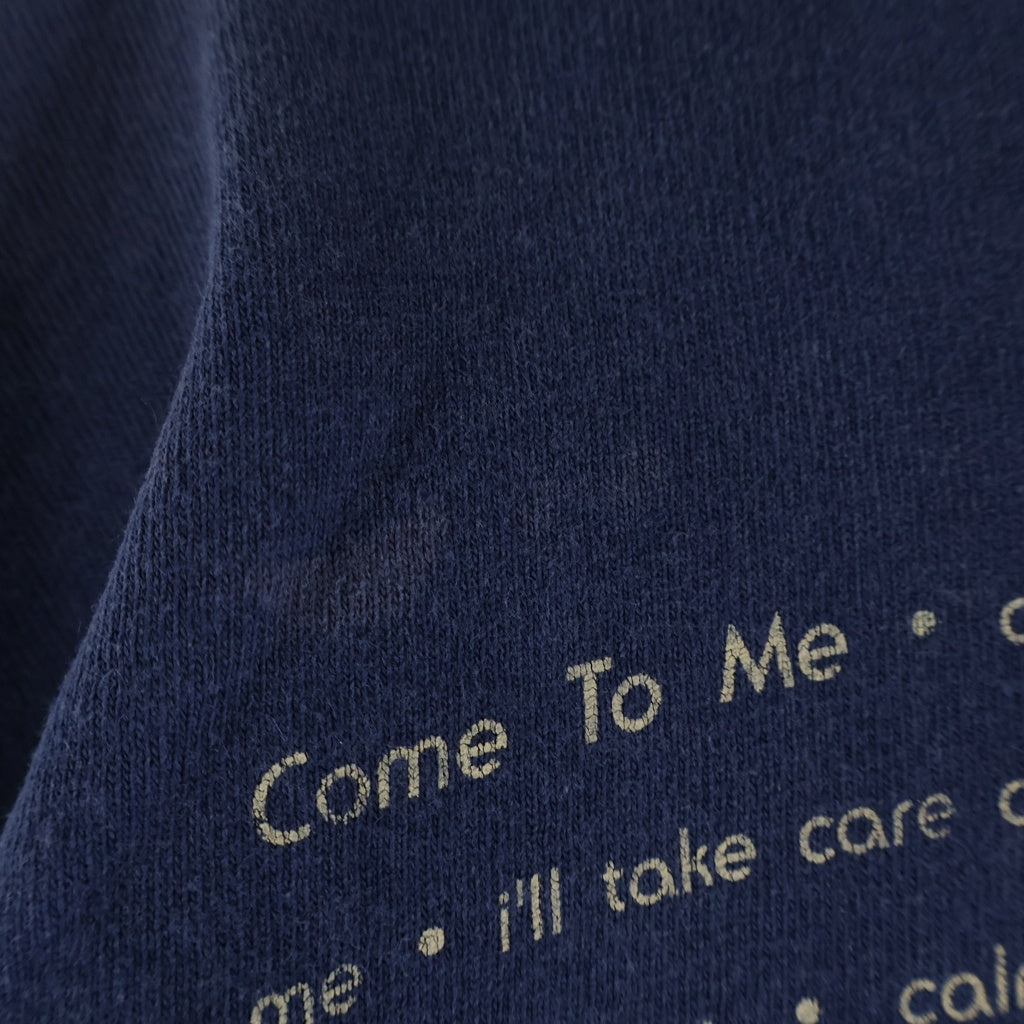 VINTAGE(ヴィンテージ) 90S VINTAGE BJORK 1994 THE LYRICAL TEXT NAVY TEE ビョーク 両面プリント半袖Tシャツ カットソー ネイビー