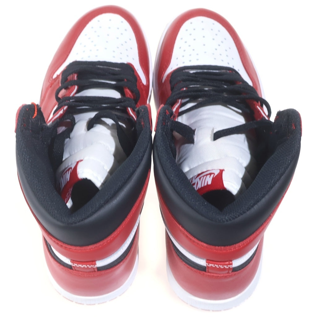 NIKE(ナイキ) 【鑑賞用 2015年製】 AIR JORDAN 1 RETRO HIGH OG CHICAGO エアジョーダン 1 レトロ シカゴ ハイカットスニーカー レッド US9.5/27.5cm 555088-101