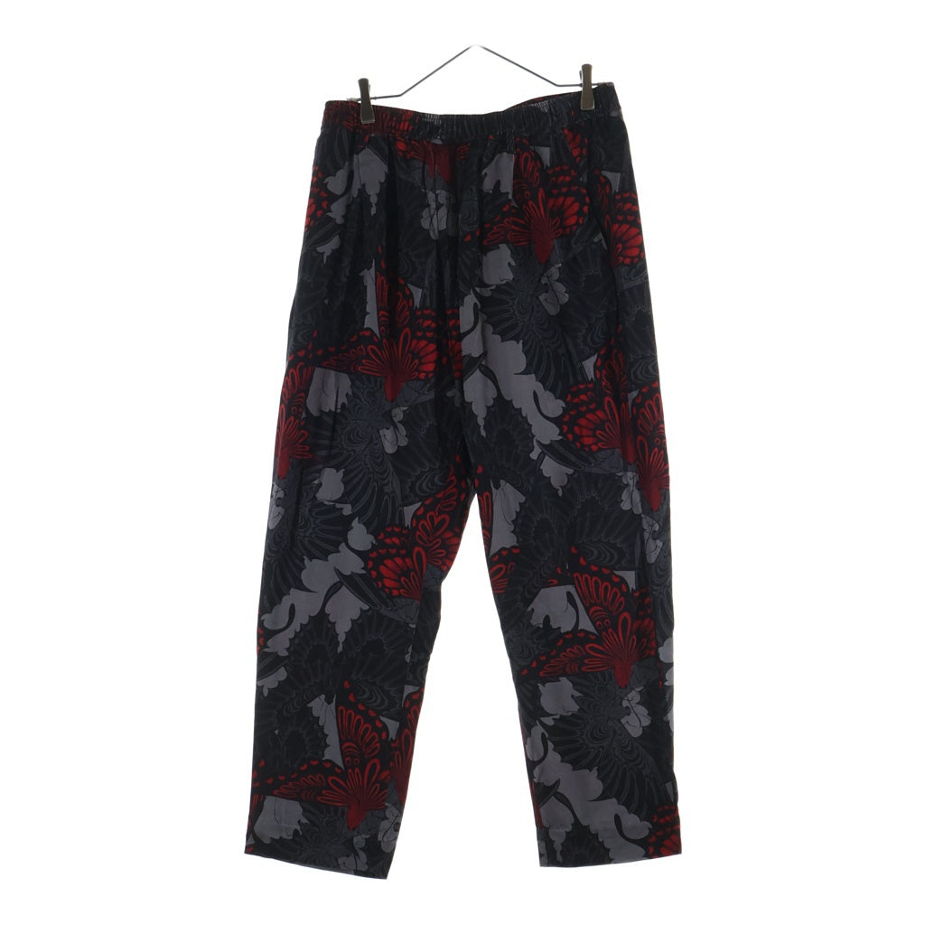 BUDSPOOL(バッズプール) ×GAKKIN 三艶蝶 EASY TROUSERS ガッキン イージートラウザーパンツ ブラック/レッド