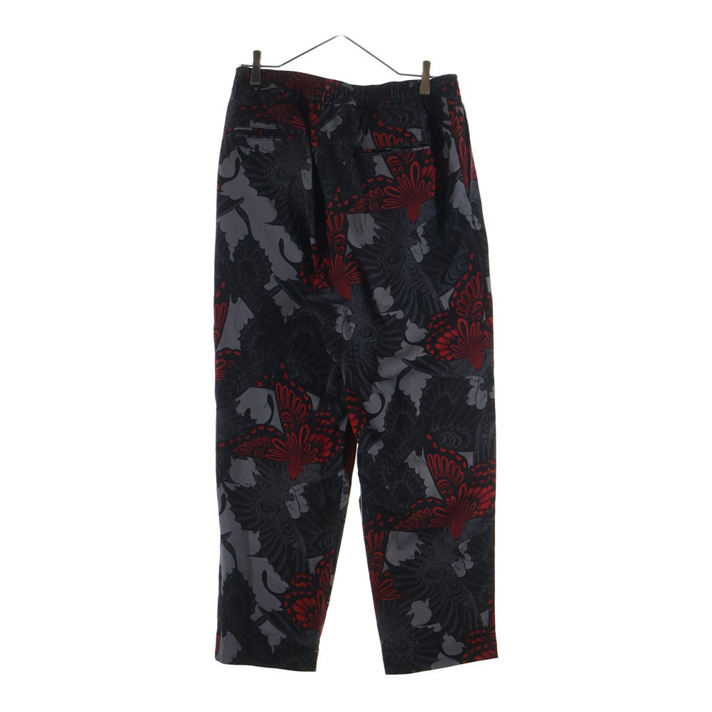 BUDSPOOL(バッズプール) ×GAKKIN 三艶蝶 EASY TROUSERS ガッキン イージートラウザーパンツ ブラック/レッド
