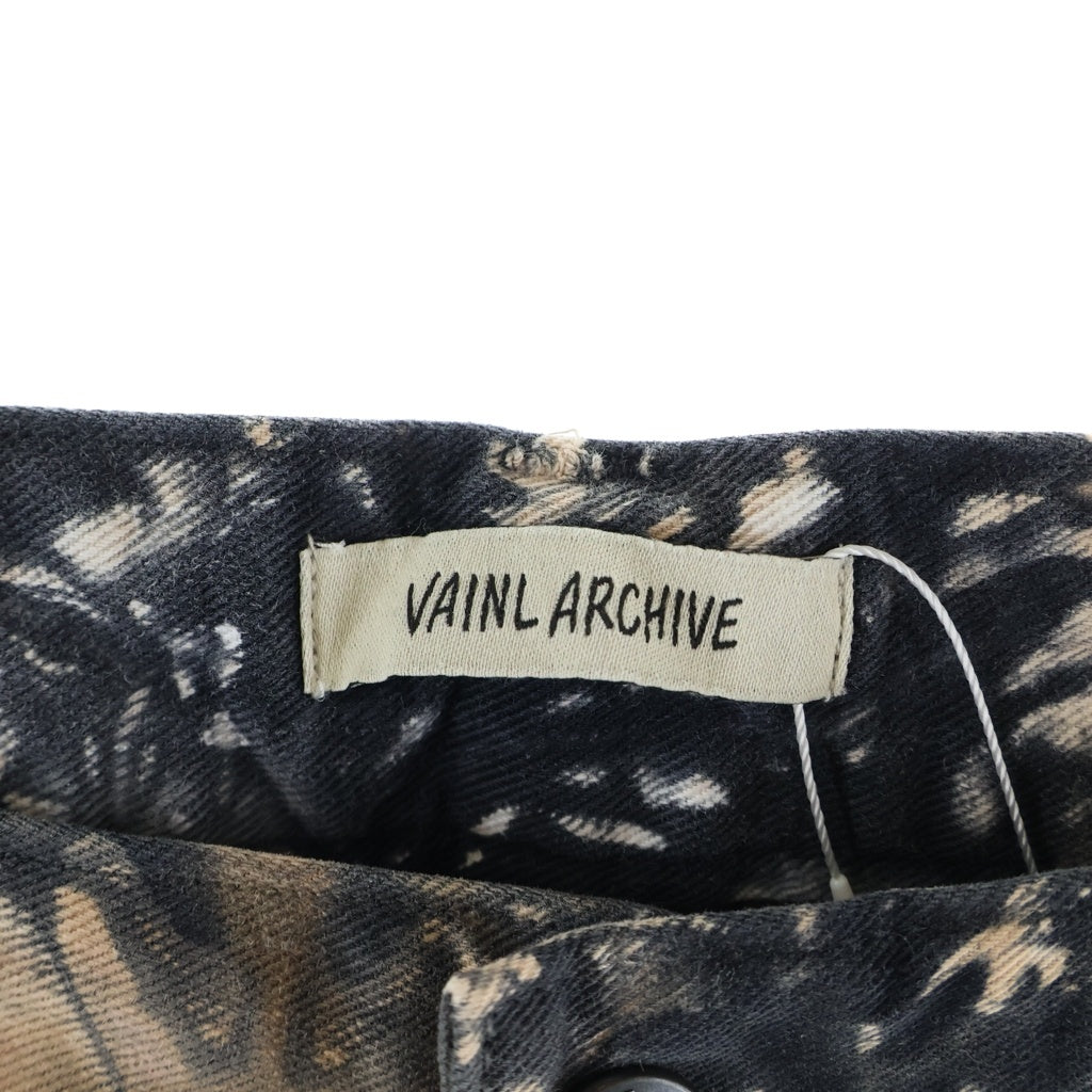 VAINL ARCHIVE(バイナルアーカイブ) GRAB-PT-D 裾ドローコード ジップフライ グラブパンツ マルチカラー VAH24F006